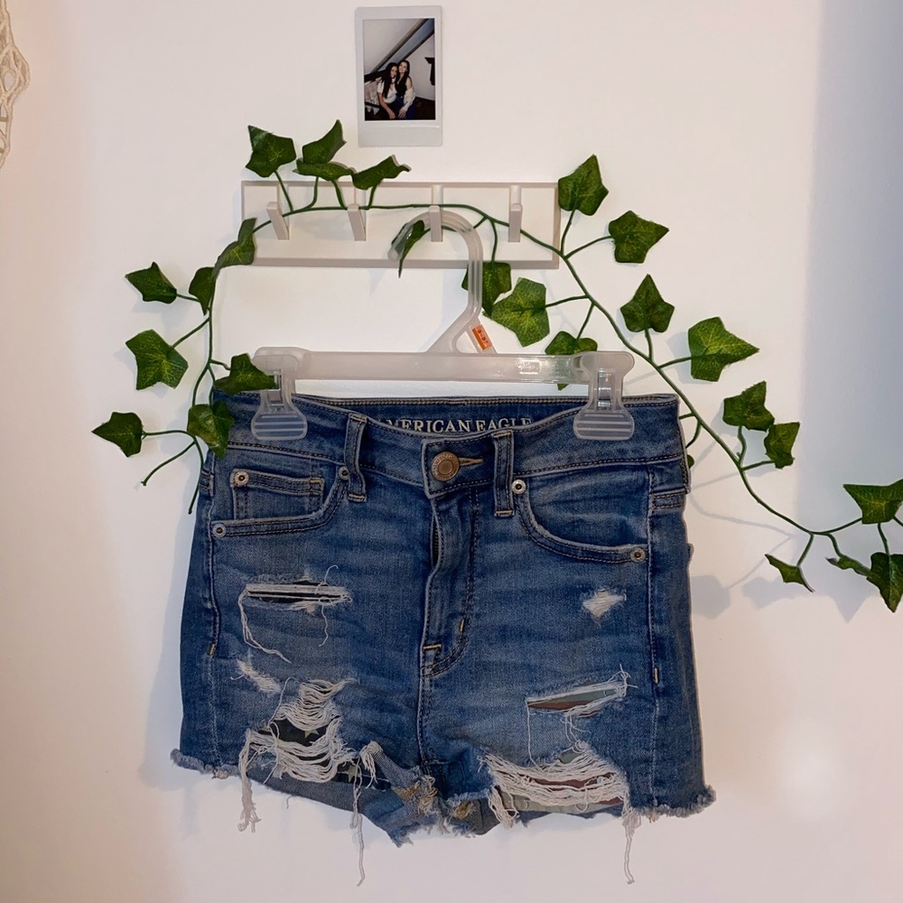 ✨2/30$ ✨High waisted American flag jean shorts